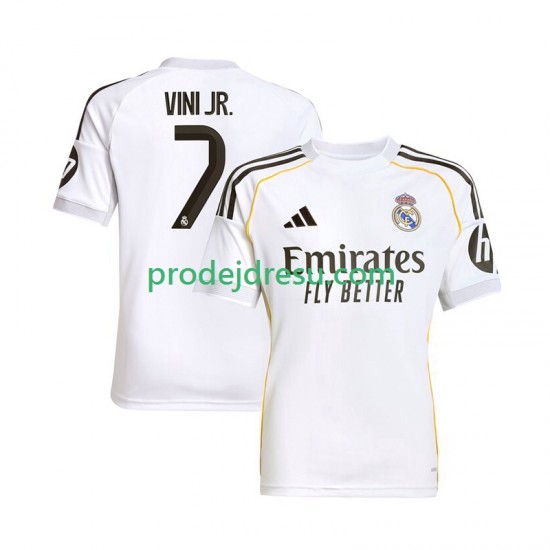 Real Madrid Dresy Fotbal Vinicius Junior 7 Muž Domácí 2025-2026 Krátký rukáv