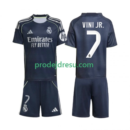 Real Madrid Dresy Fotbal Vinicius Junior 7 Dětský Venkovní 2025-2026 Krátký rukáv