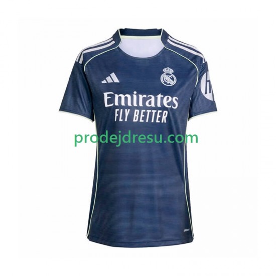 Real Madrid Dresy Fotbal Žena Venkovní 2025-2026 Krátký rukáv