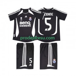 Real Madrid Dresy Fotbal ZIDANE 5 2007 Retro Dětský Venkovní 2006 Krátký rukáv