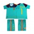 Španělsko Dresy Fotbal Casillas 1 Retro Dětský Domácí 2010 Krátký rukáv