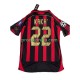 AC Milán Dresy Fotbal KAKA 8 2007 Retro Muž Domácí 2006 Krátký rukáv