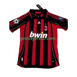 AC Milán Dresy Fotbal KAKA 8 2007 Retro Muž Domácí 2006 Krátký rukáv