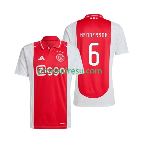 AFC Ajax Dresy Fotbal Henderson 6 Muž Domácí 2024-2025 Krátký rukáv