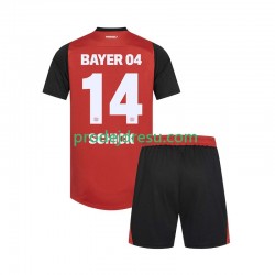 Bayer 04 Leverkusen Dresy Fotbal Patrik Schick 14 Dětský Domácí 2024-2025 Krátký rukáv