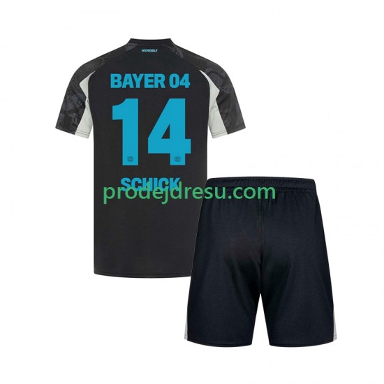 Bayer 04 Leverkusen Dresy Fotbal Patrik Schick 14 Dětský Alternativní 2024-2025 Krátký rukáv