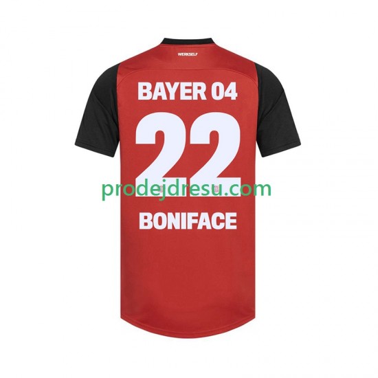 Bayer 04 Leverkusen Dresy Fotbal Victor Boniface 22 Muž Domácí 2024-2025 Krátký rukáv
