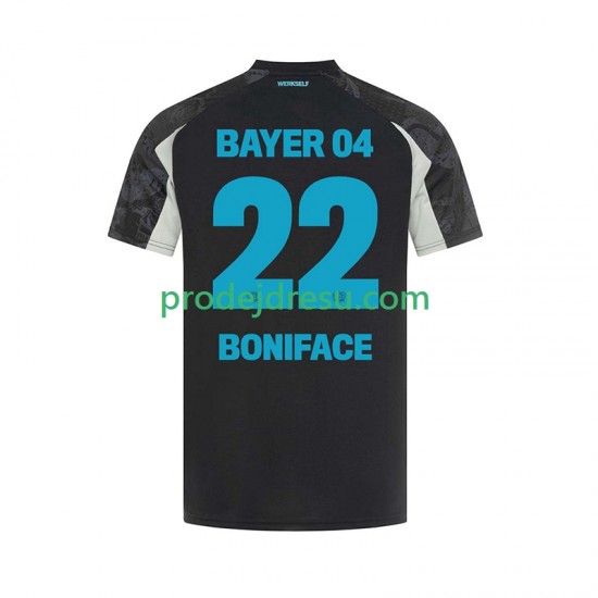 Bayer 04 Leverkusen Dresy Fotbal Victor Boniface 22 Muž Alternativní 2024-2025 Krátký rukáv
