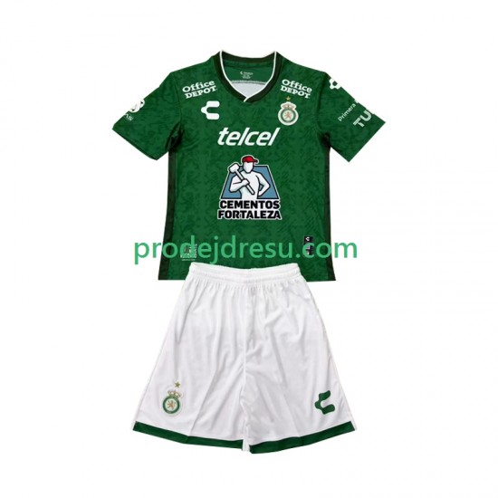 Dresy Fotbal Club Leon Dětský Domácí 2024-2025 Krátký rukáv
