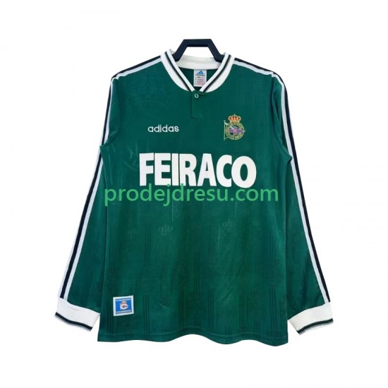 Dresy Fotbal Deportivo de La Coruna Retro Muž Venkovní 1999 Dlouhý rukáv