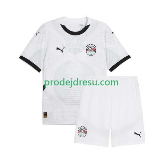 Egypt Dresy Fotbal Dětský Venkovní 2024-2025 Krátký rukáv