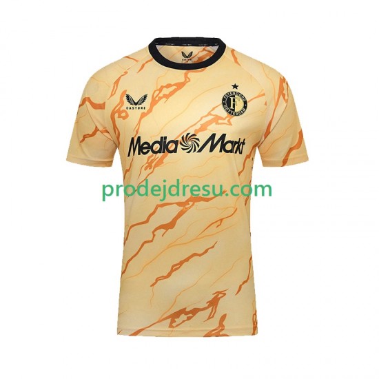 Feyenoord Rotterdam Dresy Fotbal Muž Čtvrtý 2024-2025 Krátký rukáv