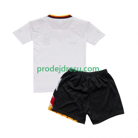 Německo Dresy Fotbal Retro Dětský Domácí 1994 Krátký rukáv