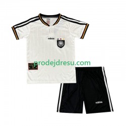 Německo Dresy Fotbal 1996 Retro Dětský Domácí Krátký rukáv