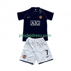 Manchester United Dresy Fotbal Cristiano Ronaldo 7 2007 Retro Dětský Venkovní 2008 Krátký rukáv