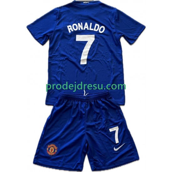 Manchester United Dresy Fotbal Cristiano Ronaldo 7 2009 Retro Dětský Alternativní 2008 Krátký rukáv