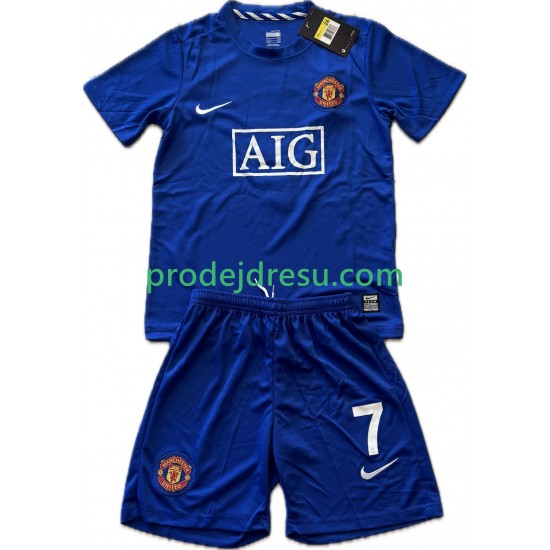 Manchester United Dresy Fotbal Cristiano Ronaldo 7 2009 Retro Dětský Alternativní 2008 Krátký rukáv
