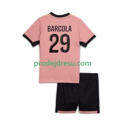 Paris Saint-Germain Dresy Fotbal Bradley Barcola 29 Dětský Alternativní 2024-2025 Krátký rukáv