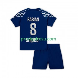 Paris Saint-Germain Dresy Fotbal Fabian 8 Dětský Čtvrtý 2024-2025 Krátký rukáv
