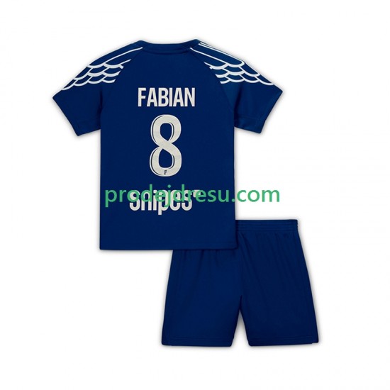 Paris Saint-Germain Dresy Fotbal Fabian 8 Dětský Čtvrtý 2024-2025 Krátký rukáv