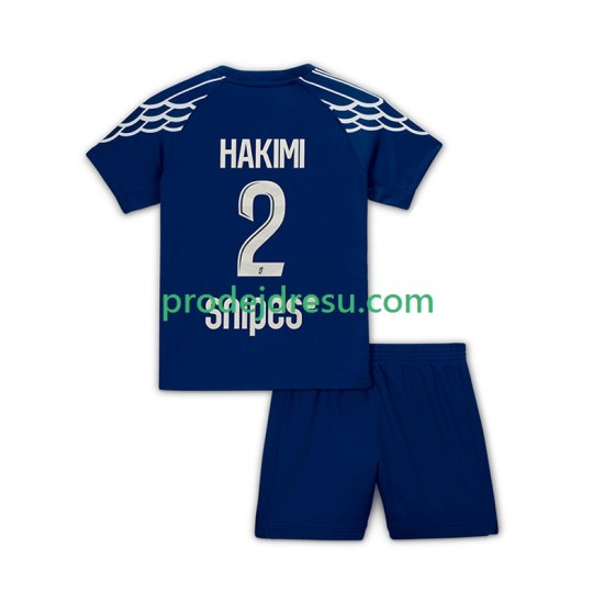 Paris Saint-Germain Dresy Fotbal Hakimi 2 Dětský Čtvrtý 2024-2025 Krátký rukáv