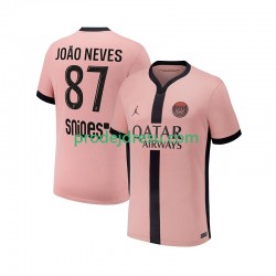 Paris Saint-Germain Dresy Fotbal Joao Neves 87 Muž Alternativní 2024-2025 Krátký rukáv