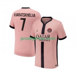 Paris Saint-Germain Dresy Fotbal Khvicha Kvaratskhelia 7 Muž Alternativní 2024-2025 Krátký rukáv