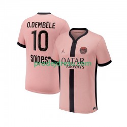 Paris Saint-Germain Dresy Fotbal Ousmane Dembele 10 Muž Alternativní 2024-2025 Krátký rukáv