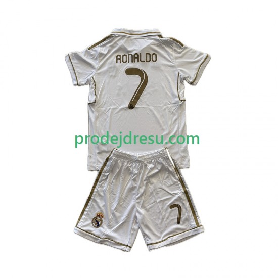 Real Madrid Dresy Fotbal Cristiano Ronaldo 7 2012 Retro Dětský Domácí 2011 Krátký rukáv