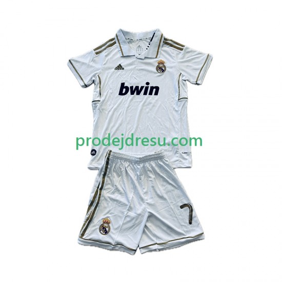 Real Madrid Dresy Fotbal Cristiano Ronaldo 7 2012 Retro Dětský Domácí 2011 Krátký rukáv