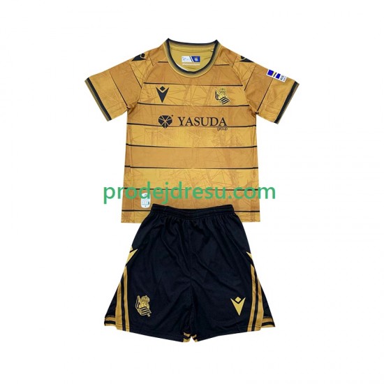 Real Sociedad Dresy Fotbal Dětský Venkovní 2024-2025 Krátký rukáv