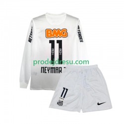 Santos FC Dresy Fotbal Neymar JR 11 2012 Retro Dětský Domácí 2011 Dlouhý rukáv