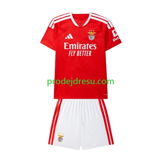 Benfica Dresy Fotbal Dětský Domácí 2026-2027 Krátký rukáv