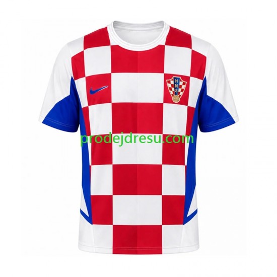 Chorvatsko Dresy Fotbal Retro Muž Domácí 2002 Krátký rukáv