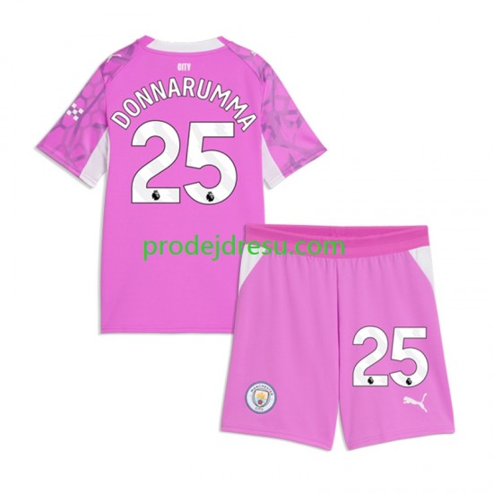 Manchester City Dresy Fotbal Gianluigi Donnarumma Brankářské Dětský Venkovní 2026-2027 Krátký rukáv