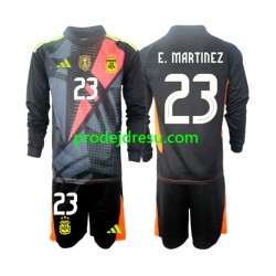 Argentina Dresy Fotbal Emiliano Martinez 23 Brankářské Dětský Domácí 2024 Dlouhý rukáv