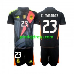 Argentina Dresy Fotbal Emiliano Martinez 23 Brankářské Dětský Domácí 2024 Krátký rukáv