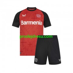 Bayer 04 Leverkusen Dresy Fotbal Dětský Domácí 2024-2025 Krátký rukáv