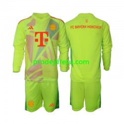 FC Bayern Mnichov Dresy Fotbal Brankářské Dětský Domácí 2024-2025 Dlouhý rukáv
