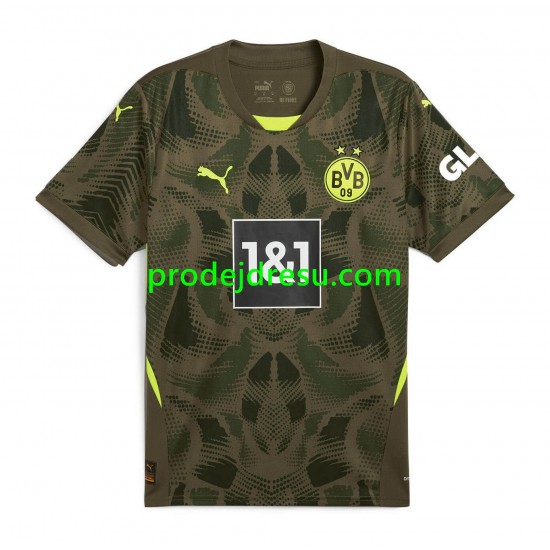 Borussia Dortmund Dresy Fotbal Brankářské Muž Domácí 2024-2025 Krátký rukáv