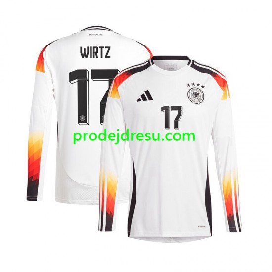 Německo Dresy Fotbal Florian Wirtz 17 Muž Domácí Euro 2024 Dlouhý rukáv