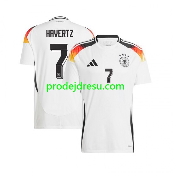 Německo Dresy Fotbal Havertz 7 Muž Domácí Euro 2024 Krátký rukáv