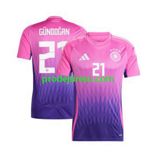 Německo Dresy Fotbal Ilkay Gundogan 21 Muž Venkovní Euro 2024 Krátký rukáv