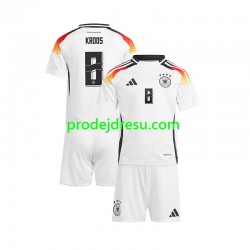 Německo Dresy Fotbal Toni Kroos 8 Dětský Domácí Euro 2024 Krátký rukáv