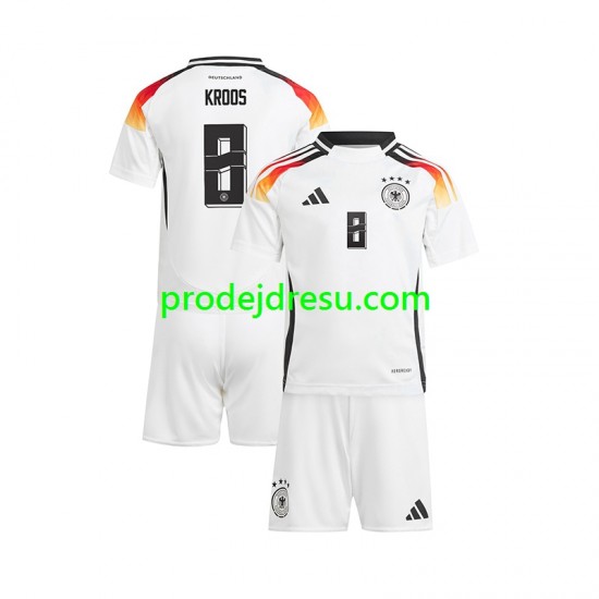 Německo Dresy Fotbal Toni Kroos 8 Dětský Domácí Euro 2024 Krátký rukáv