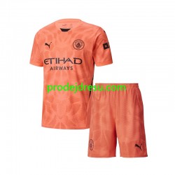 Manchester City Dresy Fotbal Brankářské Dětský Venkovní 2024-2025 Krátký rukáv