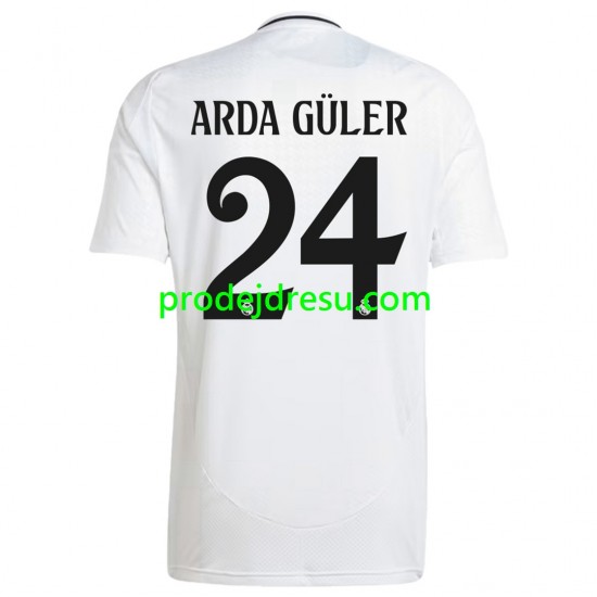 Real Madrid Dresy Fotbal ARDA GULER 24 Muž Domácí 2024-2025 Krátký rukáv
