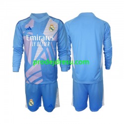 Real Madrid Dresy Fotbal Brankářské Dětský Domácí 2024-2025 Dlouhý rukáv