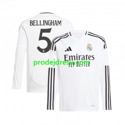 Real Madrid Dresy Fotbal Jude Bellingham 5 Muž Domácí 2024-2025 Dlouhý rukáv