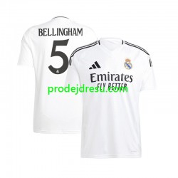 Real Madrid Dresy Fotbal Jude Bellingham 5 Muž Domácí 2024-2025 Krátký rukáv